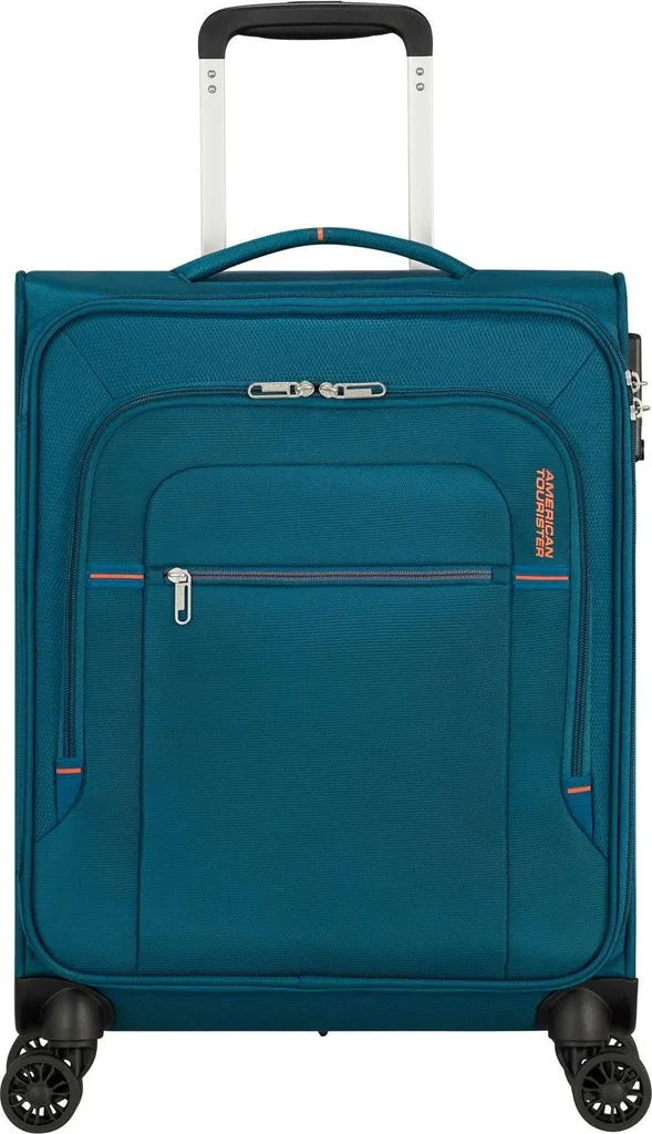 American Tourister carrello Crosstrack Spinner 55 / 20 TSA Trolley Navy / Orange petrolio