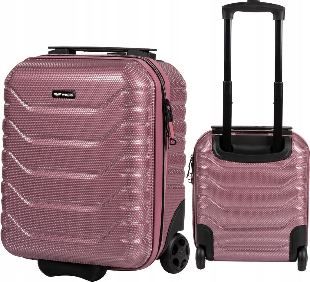 WINGS Kabinenkoffer CRAKE Pink - Leicht & Robust für Reisen Produktbild 