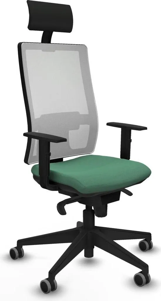 Fauteuil de bureau ergonomique vert émeraude pour le travail à domicile