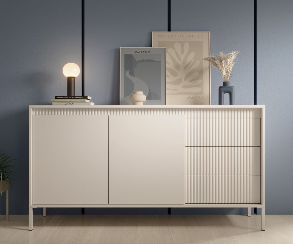 AX LIVING Sideboard Trentinis 153 2T3S Kommode mit Türen Produktbild 