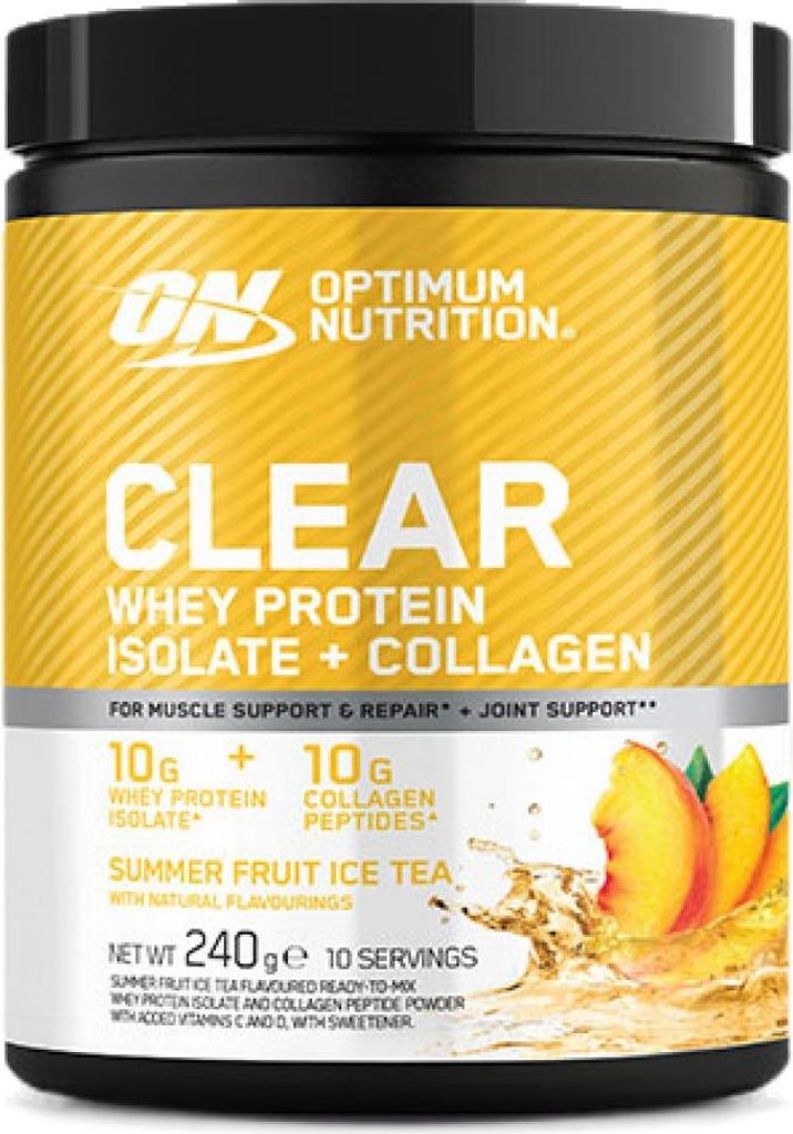 Optimum Nutrition | Clear Whey Protein Isolate + Collagen Summer Fruit Ice Tea