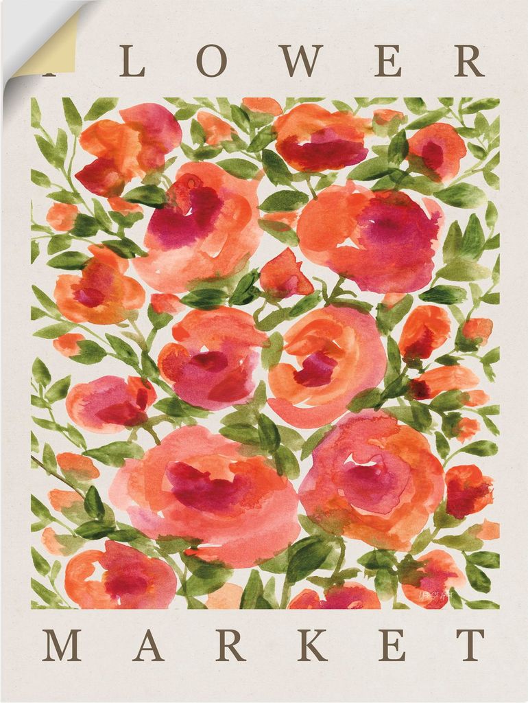 ARTland Wandbild, selbstklebend Coral Blooms Größe: 45x60 cm