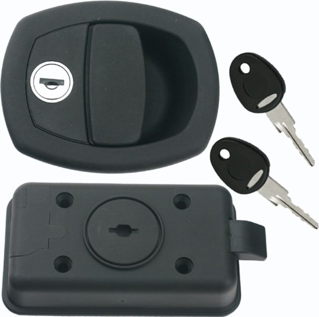 Türschloss Klappenschloss Tür Schloss Wohnwagen Wohnmobil Caravan FF-System NANO schwarz