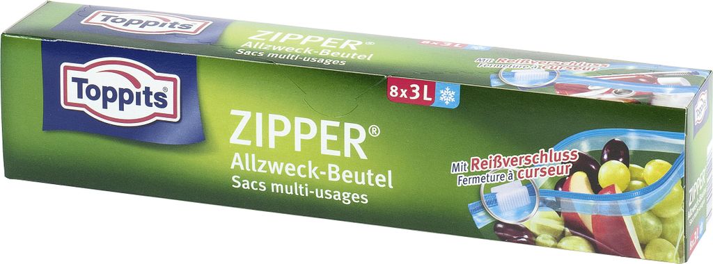 TOPPITS Frischebeutel (Verkaufseinheit: 12) 27,5x24,5 cm 3l Immagine del prodotto 