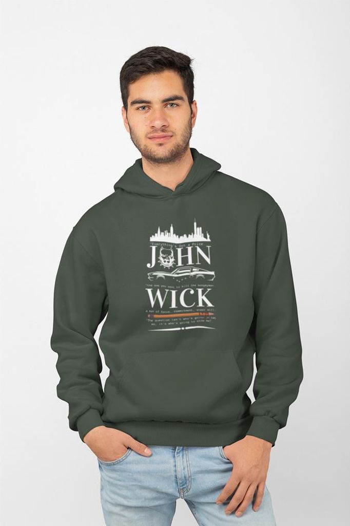 D&B Uni Hoodie MO00025 John Wick Waldgrün-Größe 2XL