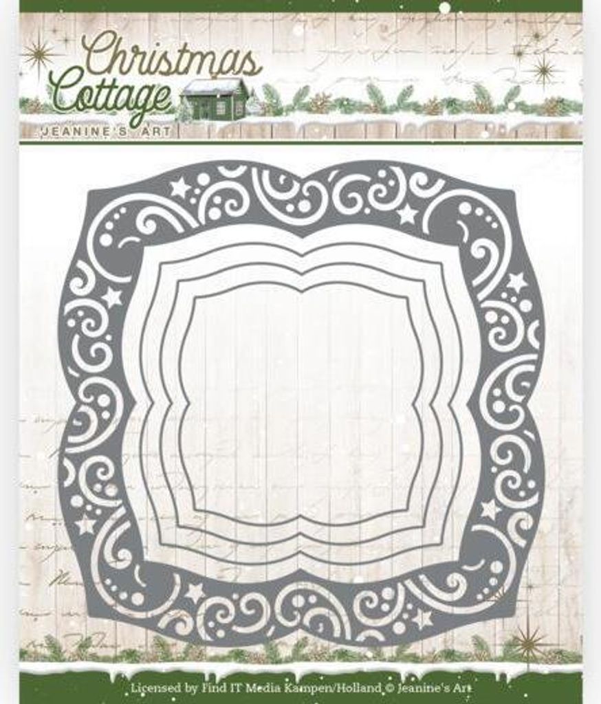 Stanzschablone - Jeanines Art - Christmas Cottage - Weihnachts Swiirls