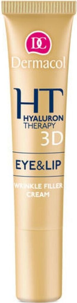 Dermacol Hyaluron Therapy 3D Eye & Lip Cream revitalisierendes Serum zur Erneuerung der Hautdichte rund um Augen und Lippen 15 ml