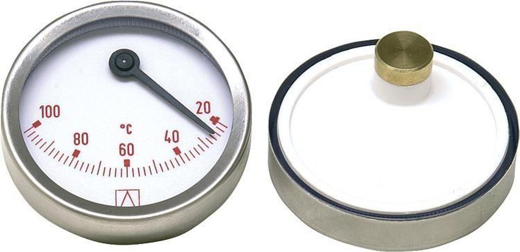 AFRISO Bimetall-Thermometer 63 mm Rot Produktbild 