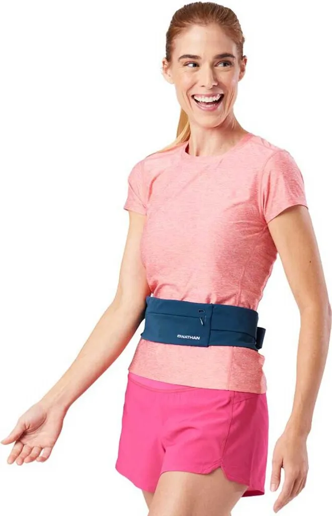 Ceinture de Course Nathan Zipster 2.0 - Idéal Smartphone et Clés Bleu