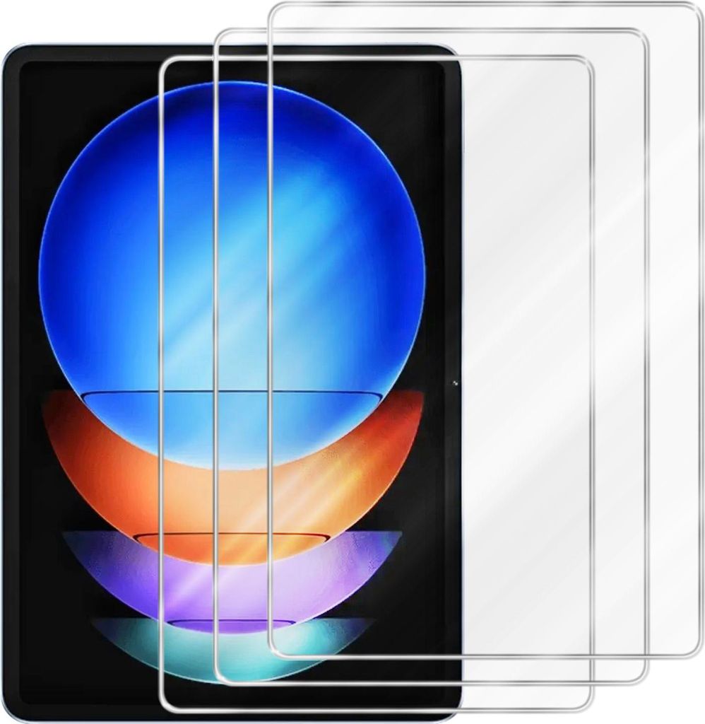 Cadorabo 3x Schutzfolie für Xiaomi Pad 6S Pro 12.4 in KRISTALL KLAR Gehärtetes Tempered Display-Schutzglas Panzerfolie
