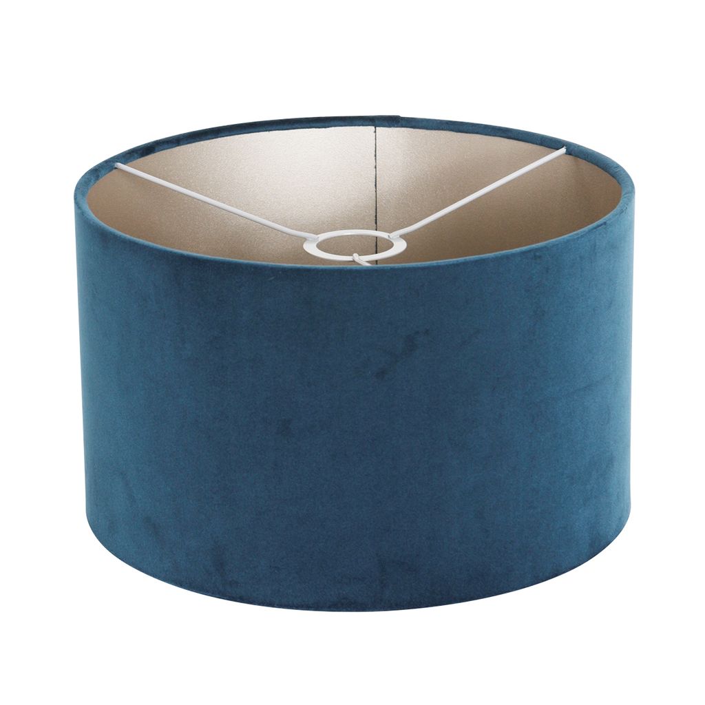 Steinhauer - lampenschirm - Shade - blau - veloursstoff - Ø 30cm - E27 - K7396ZS