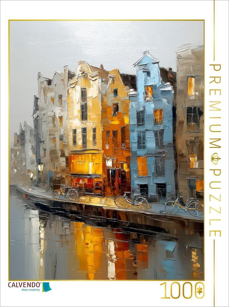 CALVENDO Puzzle Amsterdam | 1000 Teile Lege-Größe 64x48cm Foto-Puzzle für glückliche Stunden