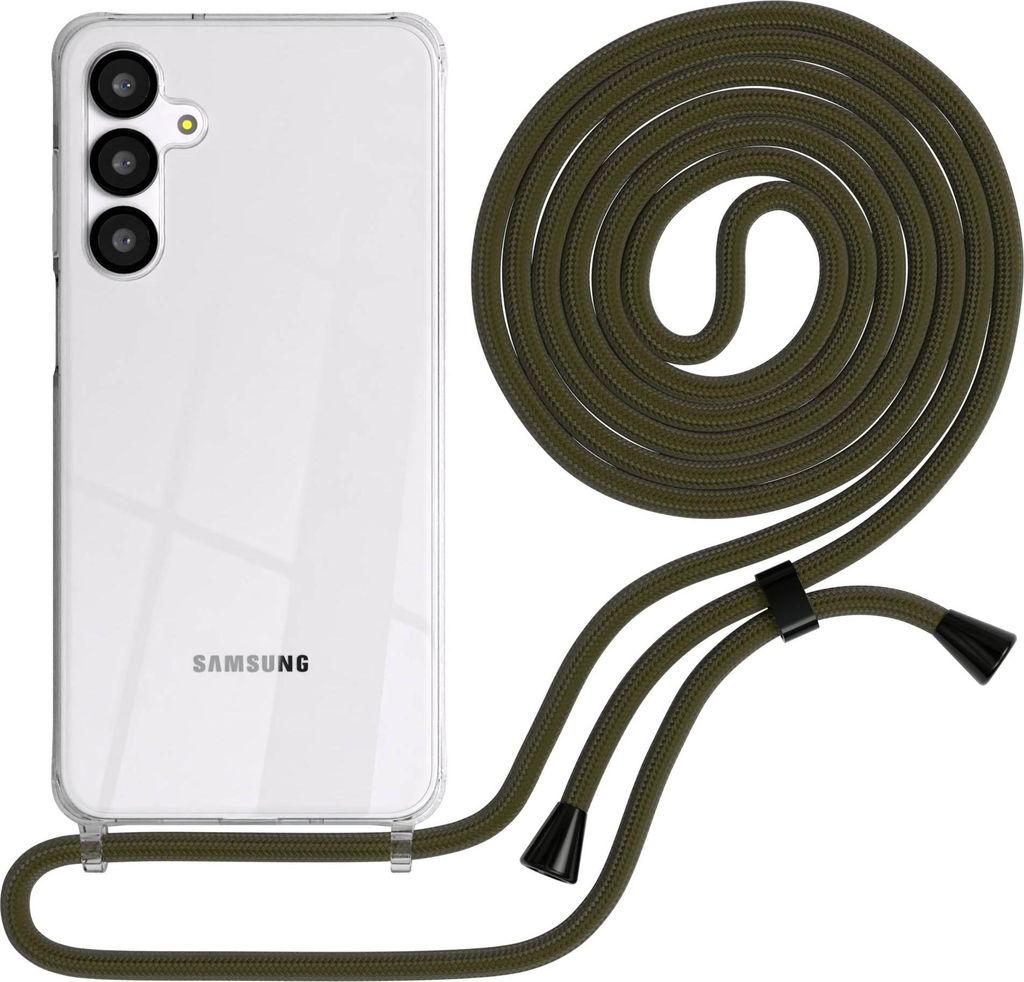 EAZY CASE Handykette mit Hülle für Samsung Galaxy A16 Backcover Handykette, zum Umhängen in Grün