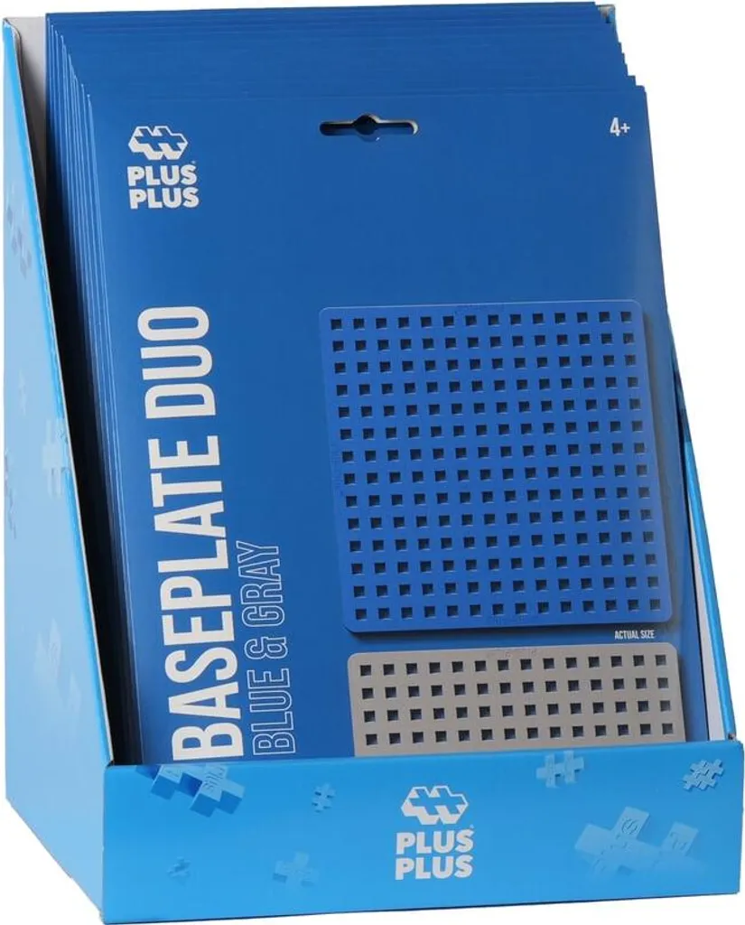 Plaque de Base Plus-Plus Bleu-Gris : Support de Jeu pour Briques de Design