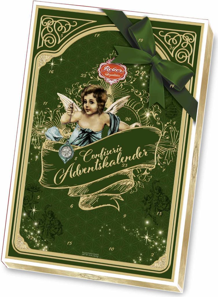 Reber Confiserie Adventskalender Engel mit 24 verpackten Produktbild 