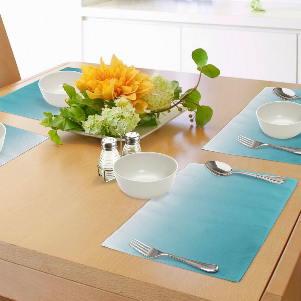 ABAKUHAUS Schatten Platzmatten, Tiefer Malediven Sealife Ozean spornte aquatische Farbmoderne Design-Digital-Kunst an, Tiscjdeco aus Farbfesten Sto...