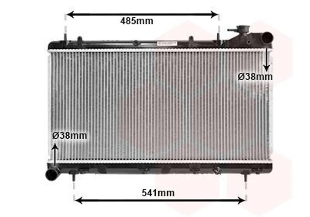 Radiateur de Refroidissement Haute Capacité VAN WEZEL 51002015 SF GC