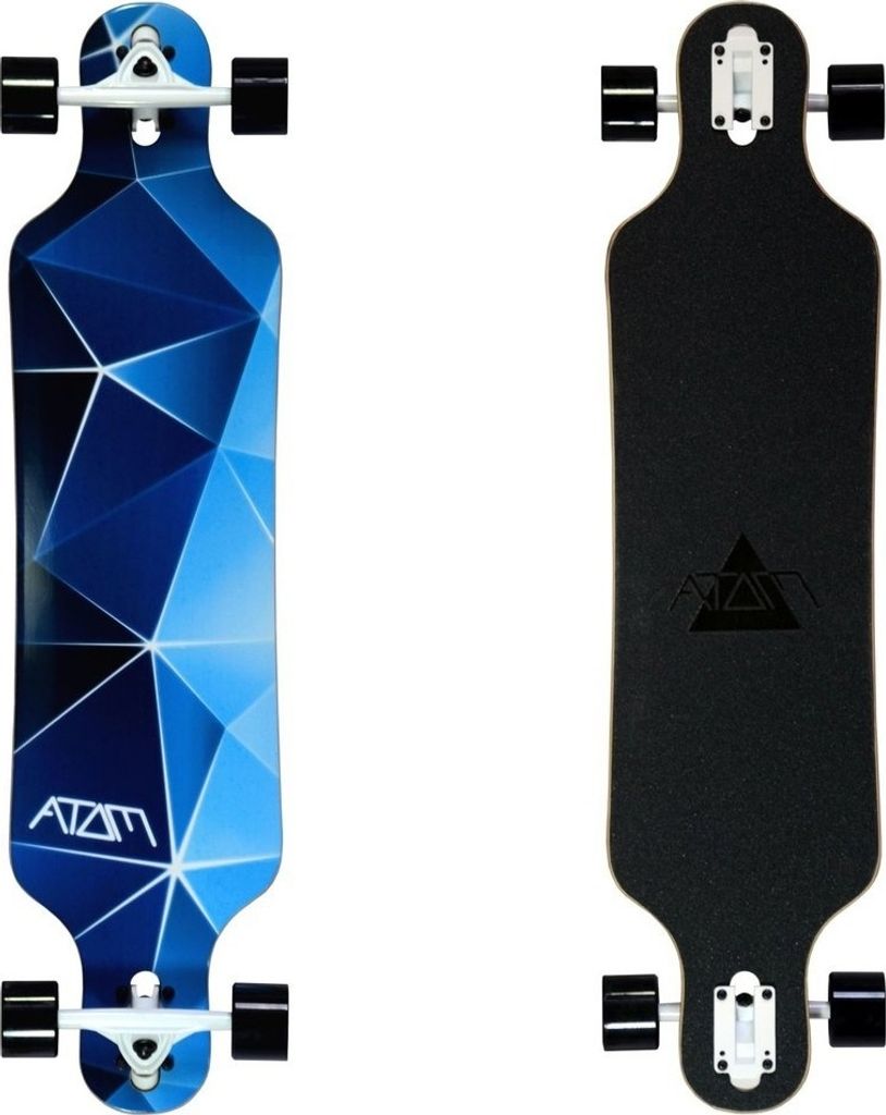 Atom 40" Drop-Through-Longboard - Blue Geo