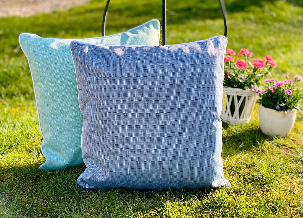 heimtexland ® Outdoor Deko Kissen Sitzkissen Lotus Effekt Produktbild 6