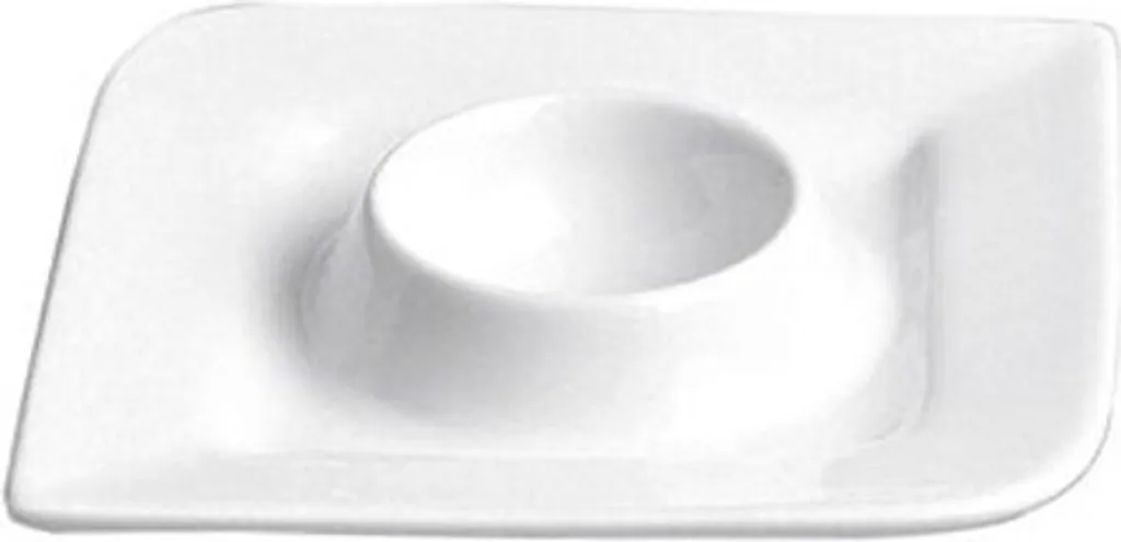 Porte-œuf Stable 11x11cm en Porcelaine Blanche Flirt FAN-tastic