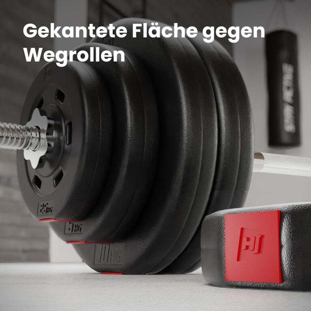 Hop-Sport Hantelset 56 kg Hanteln Kurzhanteln SZ Stange Produktbild 6