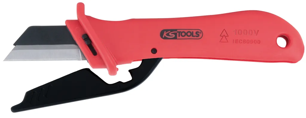 Couteau pour câbles KS TOOLS anti-coupure avec lame interchangeable