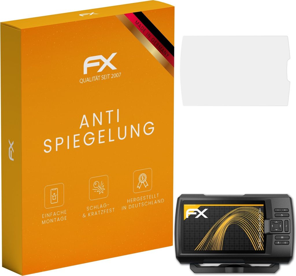 atFoliX FX-Antireflex 3x Schutzfolie kompatibel mit Garmin Striker Plus 7sv Displayfolie