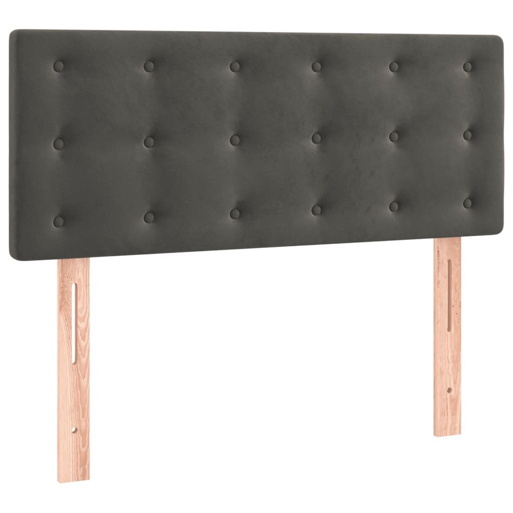 vidaXL Kopfteil Dunkelgrau 90x5x78/88 cm Samt