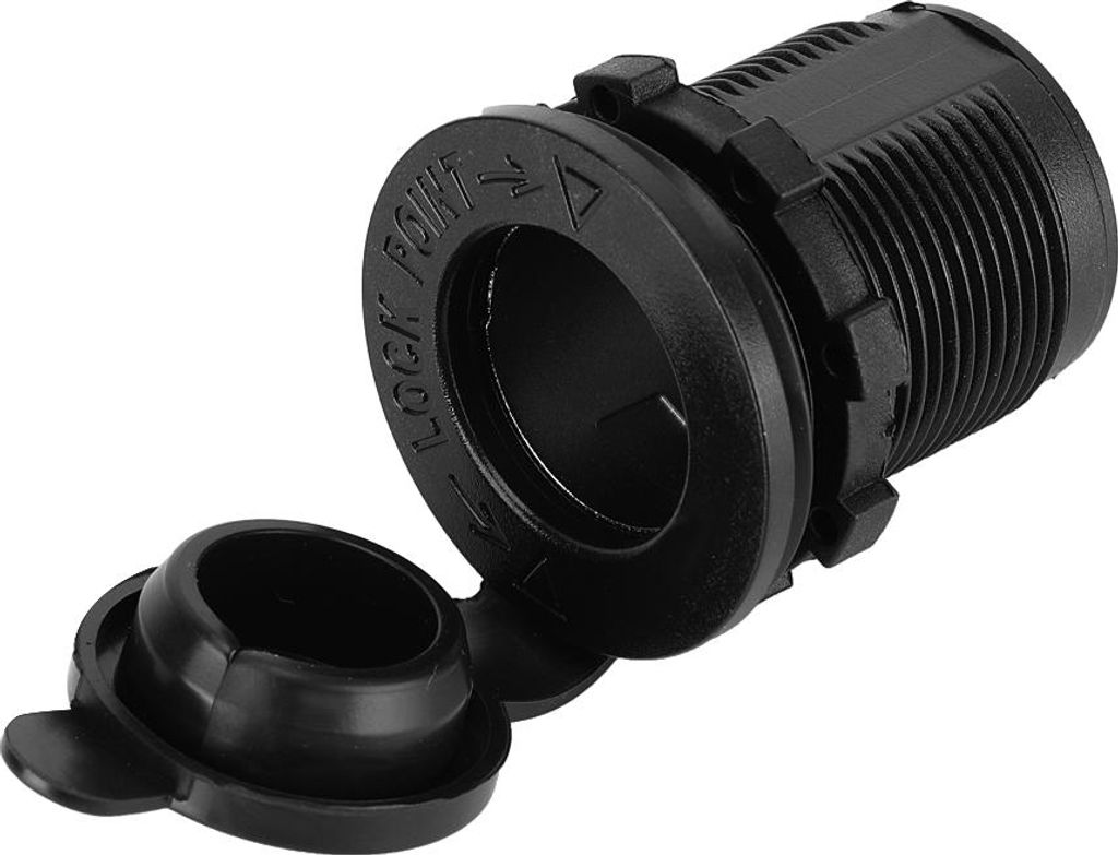 12V 24V ABS Auto Motorrad Zigarettenanzünder Steckdose mit wasserdichter Abdeckung