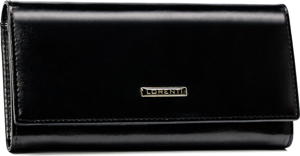 Lorenti Portemonnaie aus Leder für Frauen Obouru schwarz One size