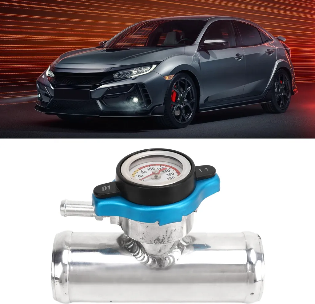 Goulot de remplissage 38mm en aluminium poli T6061 avec capuchon thermique