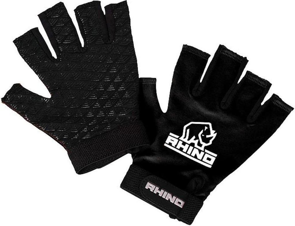 Rhino - Herren/Damen Unisex Rugby-Handschuhe Pro RD1525 (S - M) (Schwarz)