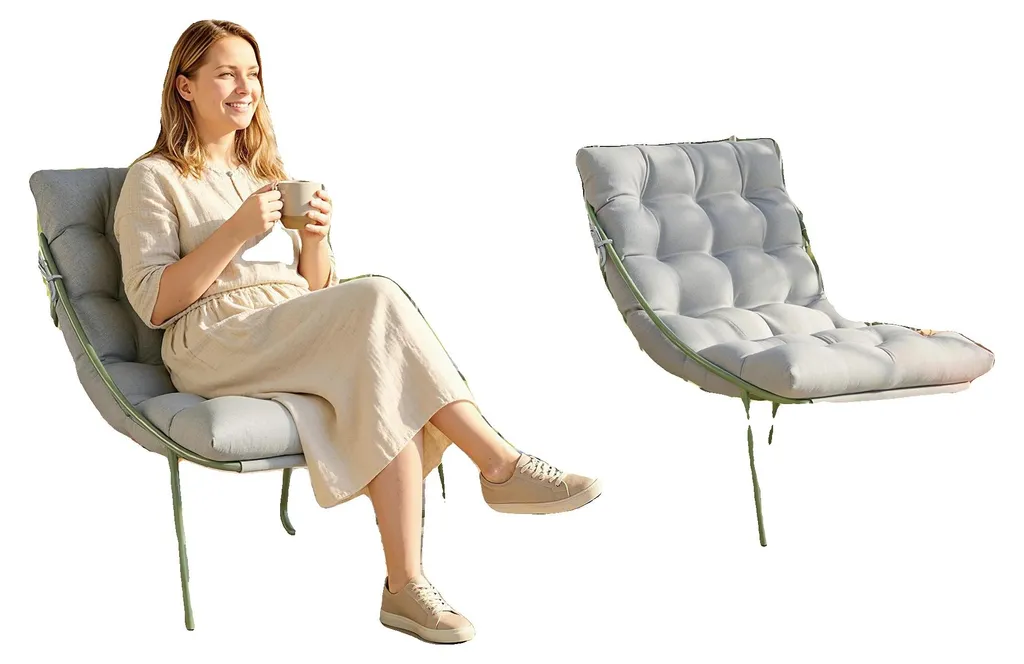 Petit ensemble bistrot gris clair pour aménager balcon et terrasse