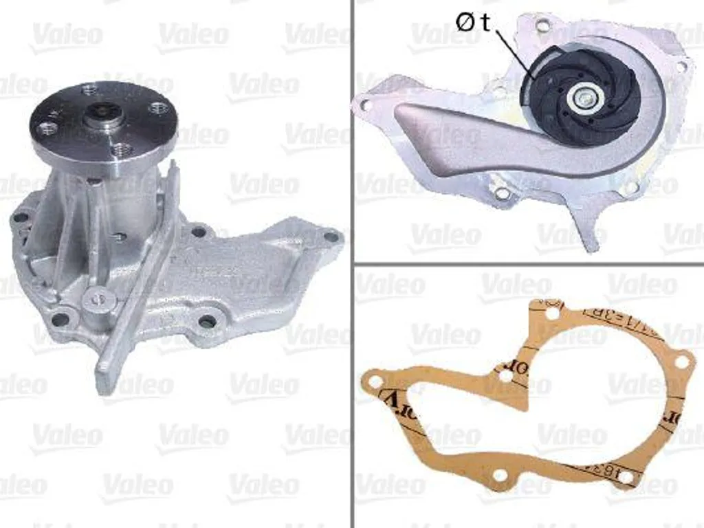 Pompe à Eau OE PA6010 Valeo 506472 Haute Fiabilité pour Ford Fiesta 2