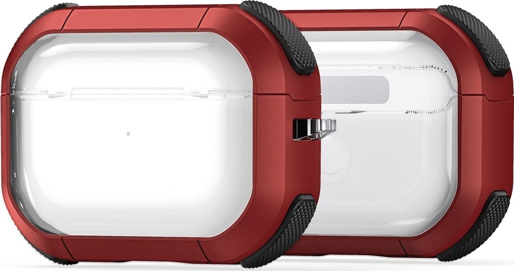 Mobigear Shockproof Apple AirPods Pro 1 Hardcase Hülle - Rot