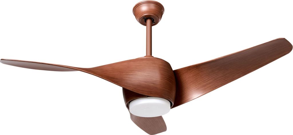BELIANI Deckenventilator mit Licht Braun Metall Fernbedienung 3 Flügel 3 Geschwindigkeitsstufen 3 Farbtemperaturmodi Timer Wohnzimmer Büro Flur