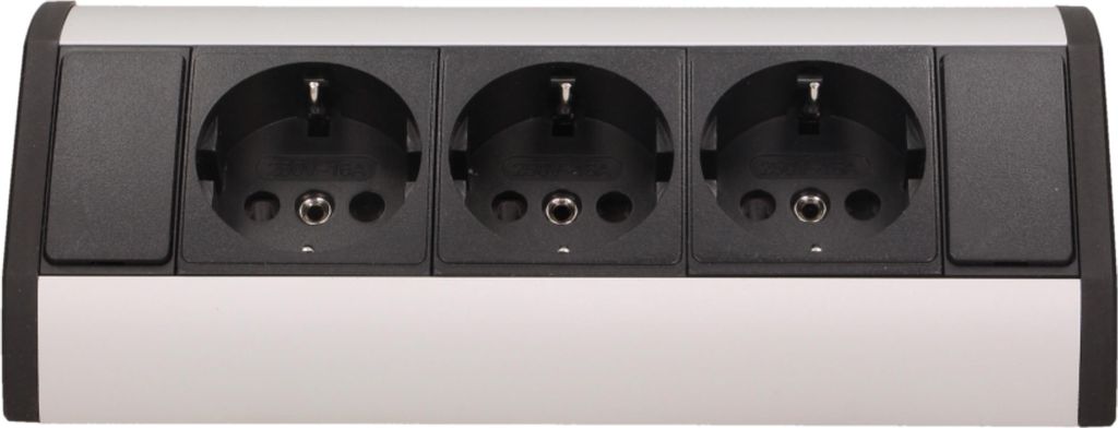 Nábytková zásuvka ORNO OR-GM-9001/B-G(GS), 16A, 3680W, 3 Obrázek produktu 