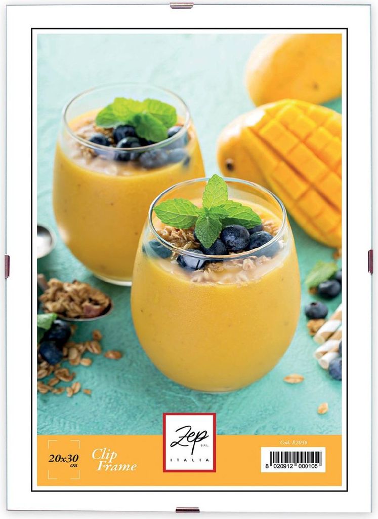 ZEP Acrylglas Cliprahmen 70x100 cm Rahmenloser Bildhalter Bruchsicher Modern