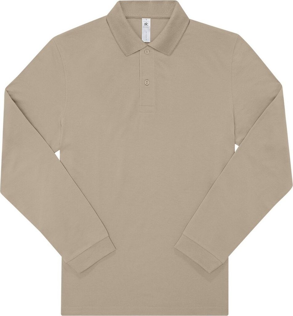 B&C - "My" Poloshirt für Herren Langärmlig RW8971 (XXL) (Mastix)