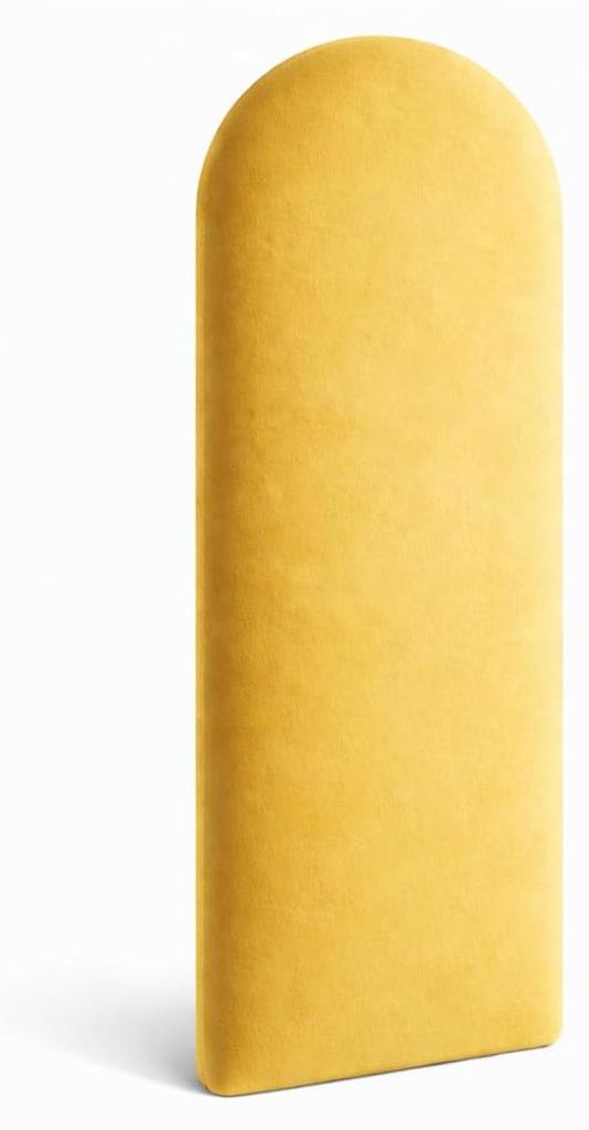 Angelo | Wandkissen - Wandpolster - 3D Wandpaneele Bett - 70x30 cm - Hellgelb - Gepolstert Paneele Wand - ZAUN