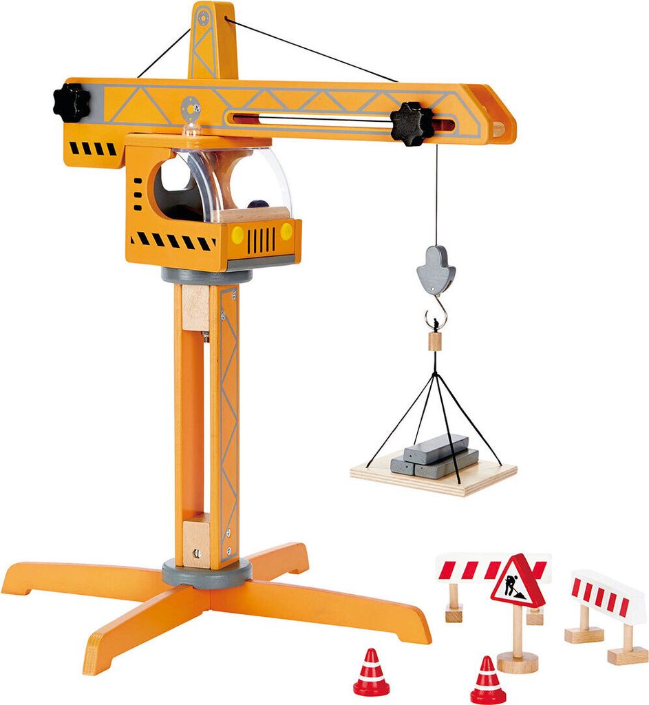 Hape E3011 - Grande grue de chantier Image du produit 