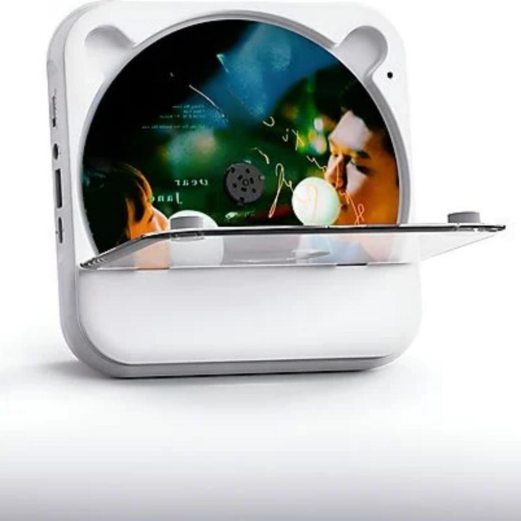 AIORBER Kompakter CD-Player mit Bluetooth 5.1, LED-Anzeige, HiFi-Sound, 2000mAh Akku, FM-Radio, USB, Tragbarer Musik- und Lernbegleiter