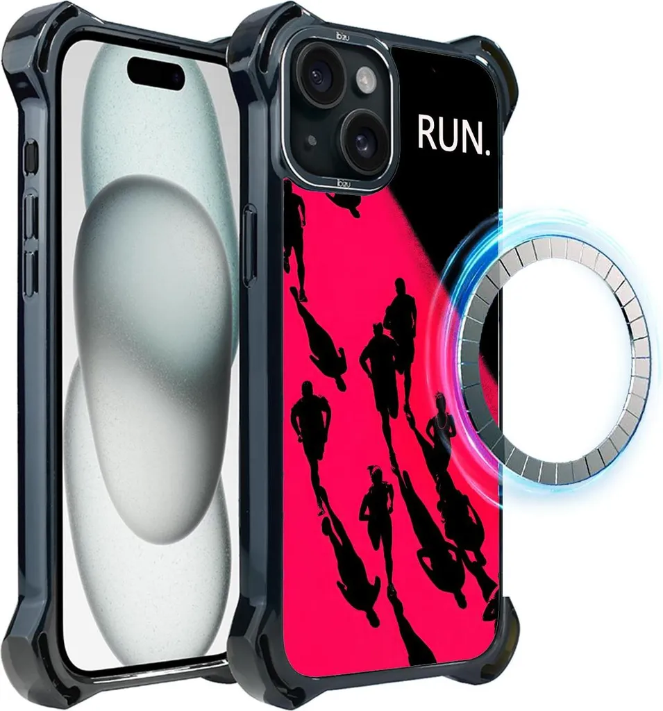 Cover iPhone 15 IBIZU #Move Night Marathon - DropGuard Ultra MagSafe