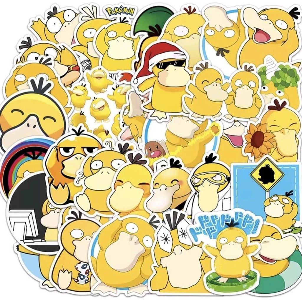 Pokemon Sticker Set - 50x Enton Aufkleber Pokémon Stickerbomb Kinder Geschenk