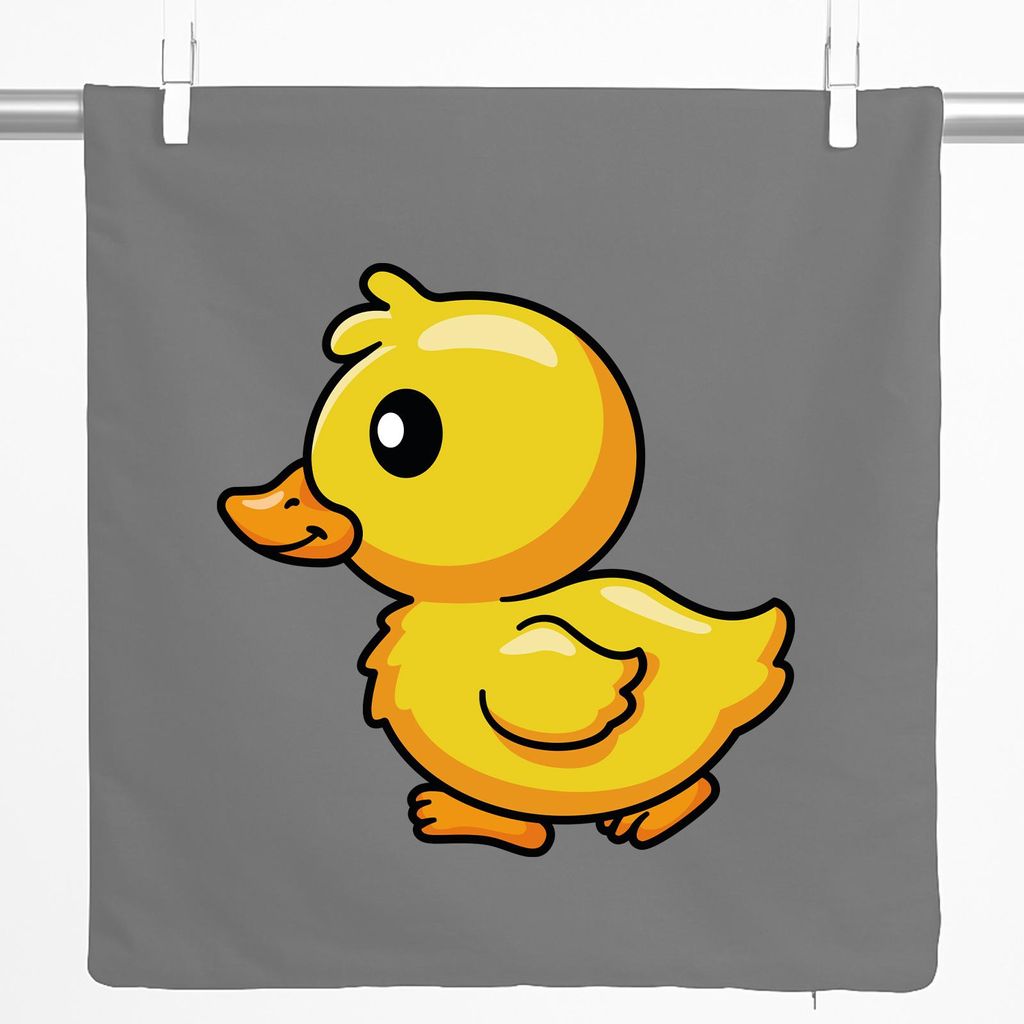 Huuraa Kissenbezug Küken Comic 40x40cm Steel Grey Baumwolle Dekokissenbezug Geschenkidee