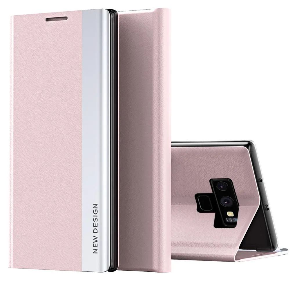 Custodia Galaxy Note 9 Rosa LaimTop | Cover Portafoglio Magnetica Slim