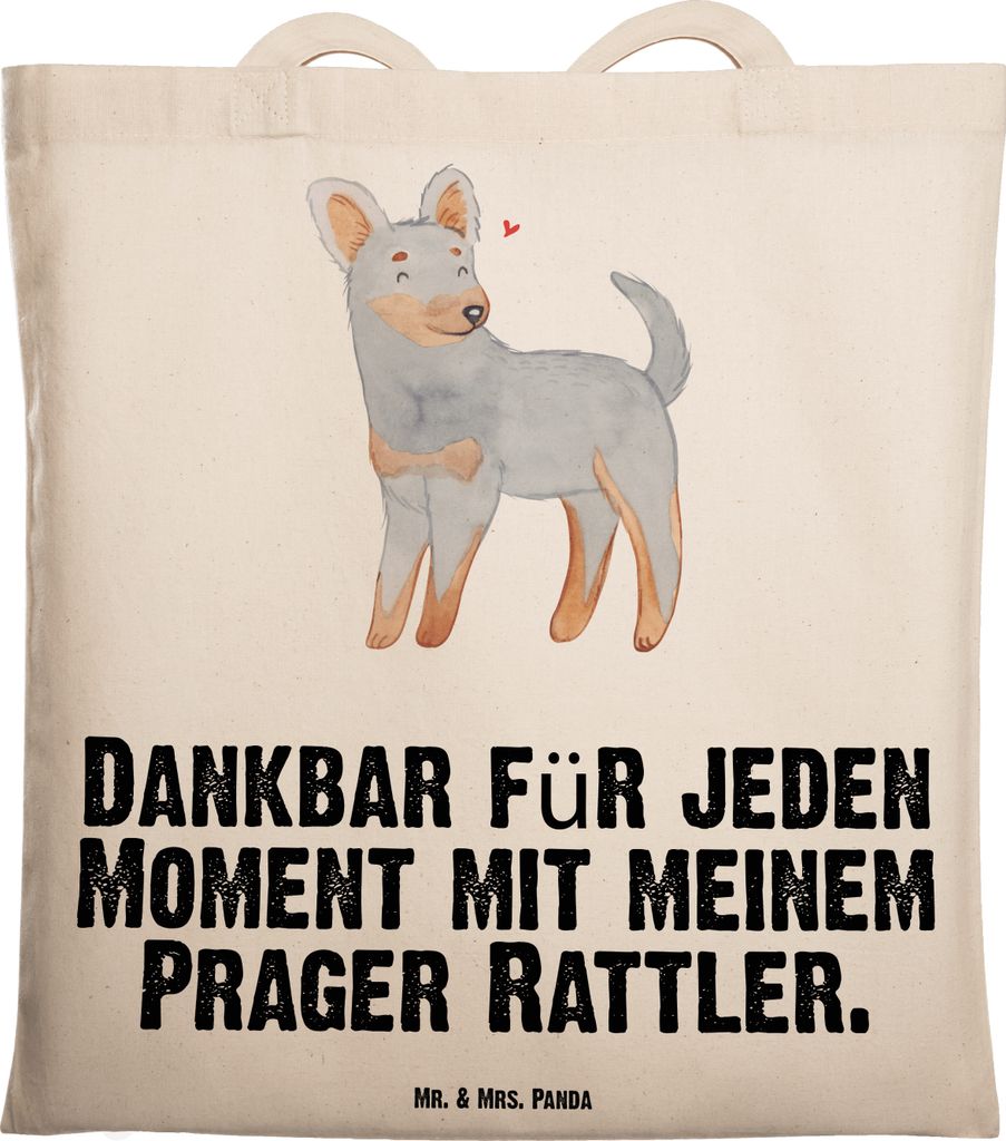 Mr. & Mrs. Panda Tote Bag Prager Rattler Moment - Transparent - Geschenk, Uni Tasche, Jutebeutel, Shopping, Pincher, Beutel, Einkaufstasche