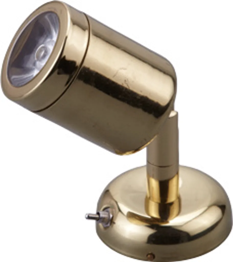 Lampe de lecture LED Allpa mini en laiton 8-30V 1W pour bateau et camping