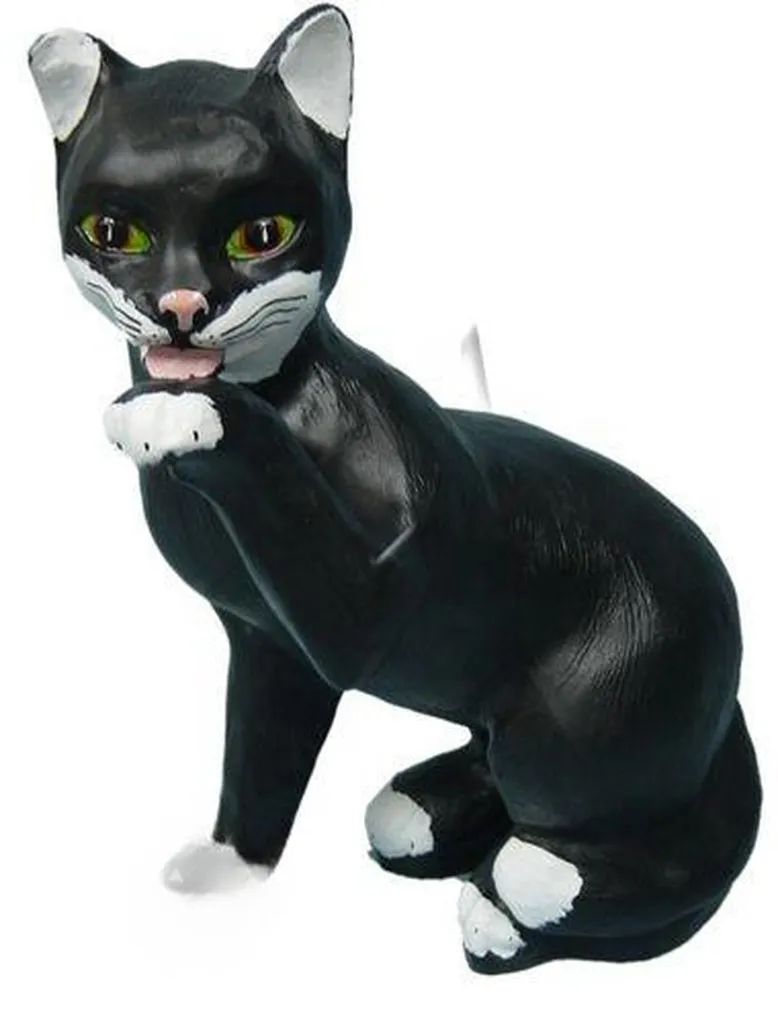 Figurine Chat Décorative Style Nouveau Deko pour Balcon et Terrasse Chic