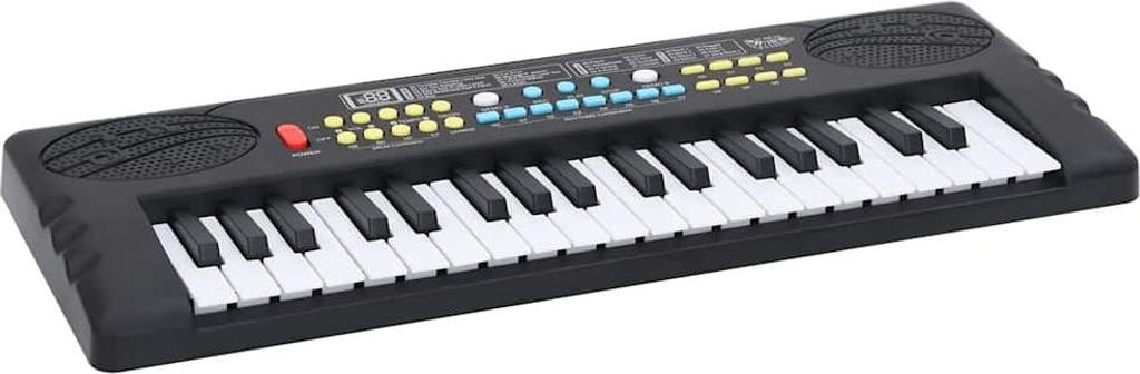 vidaXL 37 Tasten Klavier Elektrisches Keyboard mit Mikrofon für Kinder